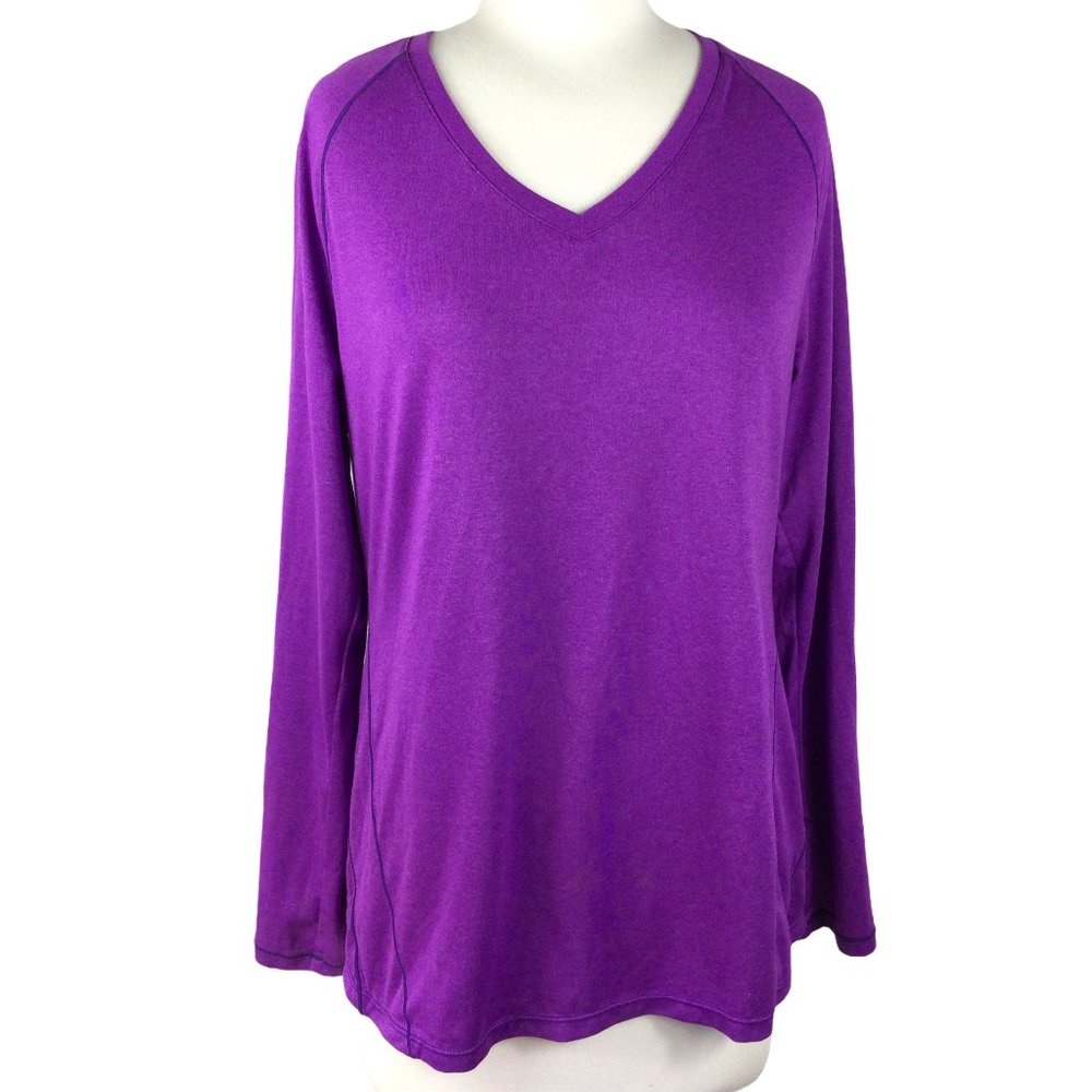 Layer 8 Performance Quick Dry Purple Tee, Large‎